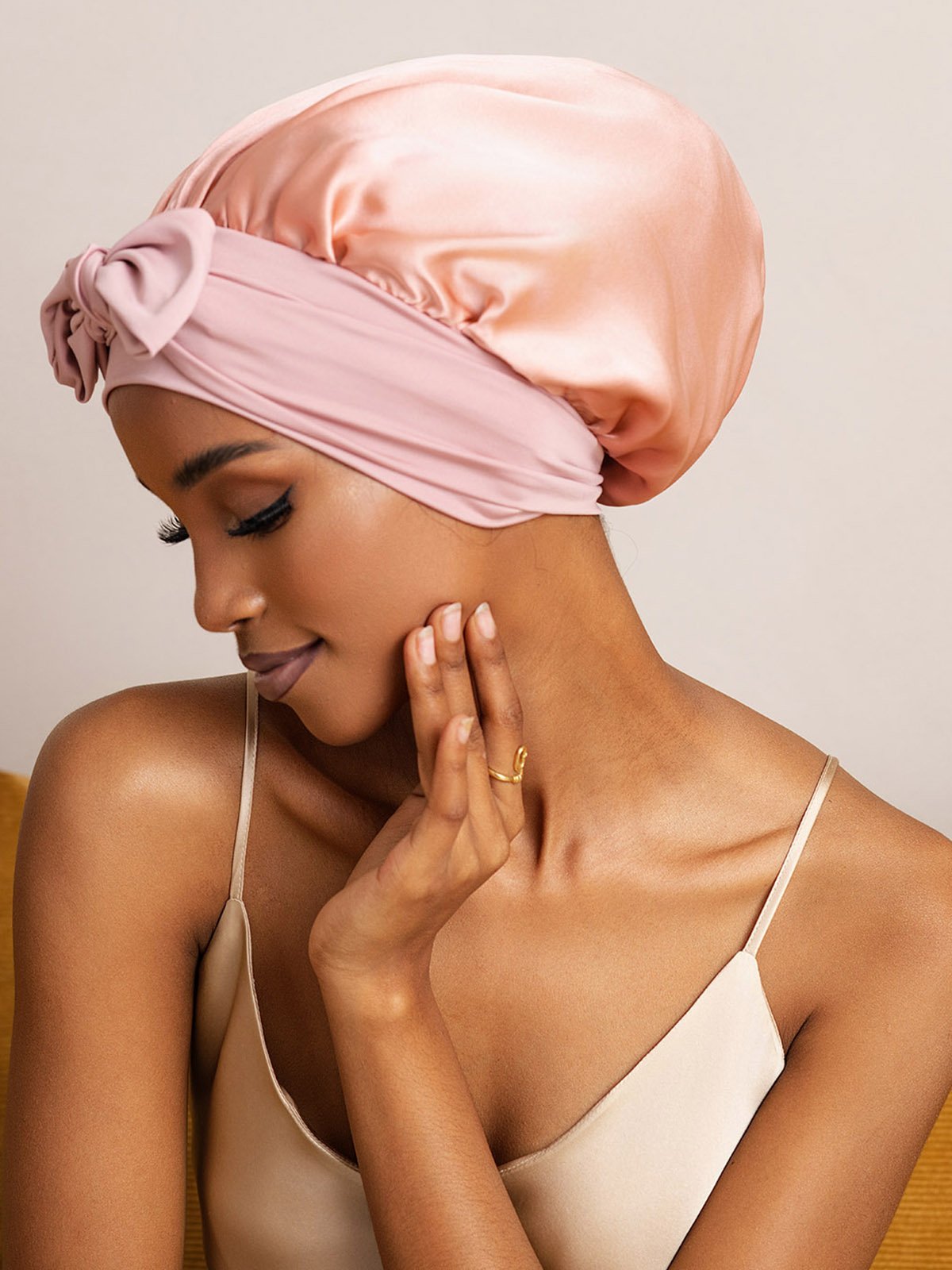 SilkSilky-FI Sleep Cap Pinkki 002