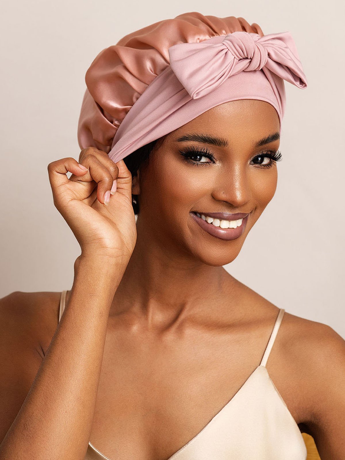 SilkSilky-FI Sleep Cap Pinkki 001
