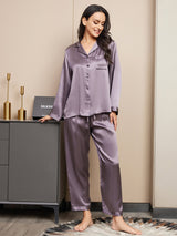 [Purppuranharmaa] SilkSilky-FI Long Sleeve Notkokaulus Naisten Pyjamat 001