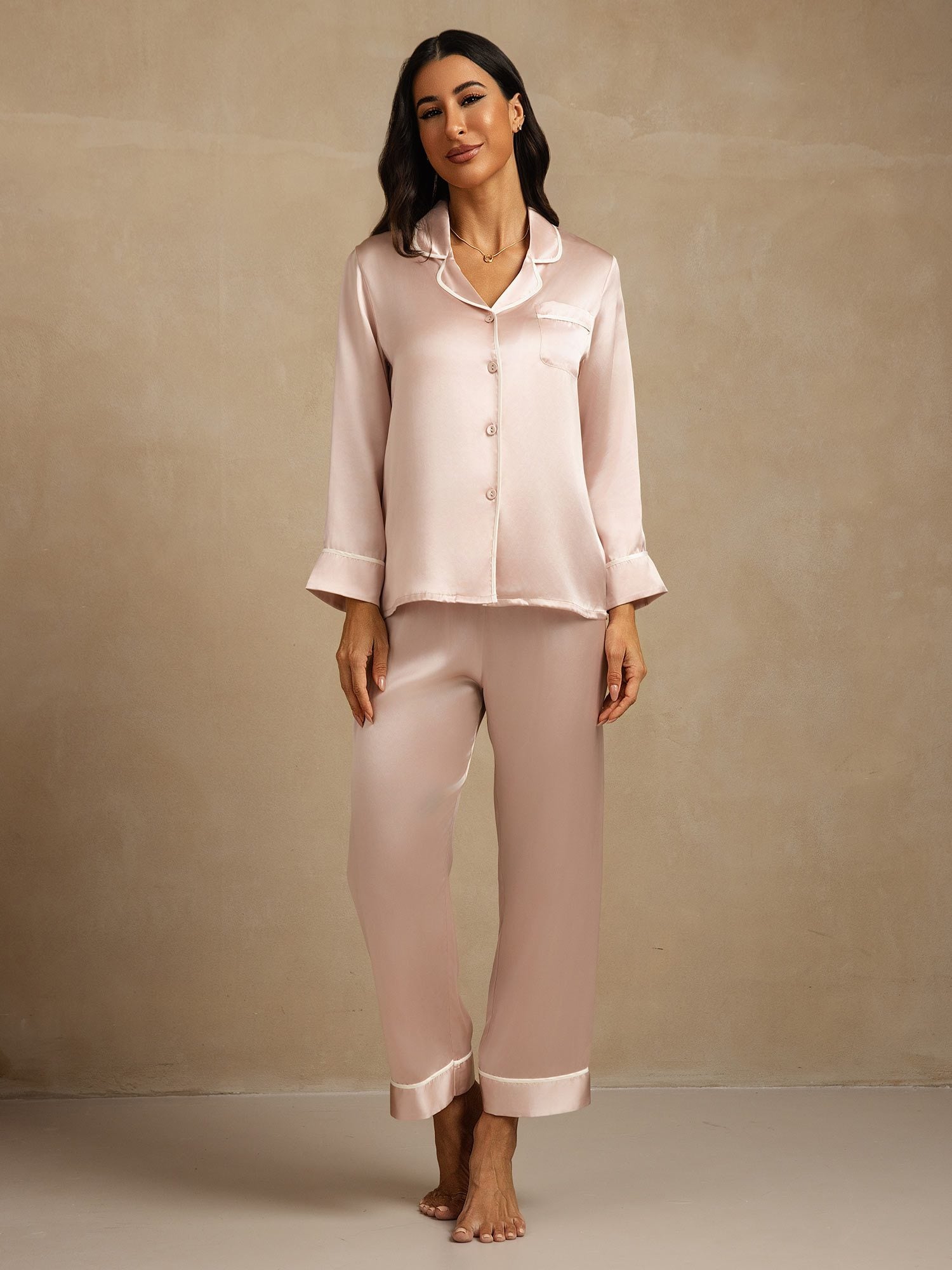 [Pinkki] SilkSilky-FI Womens Pajamas 007