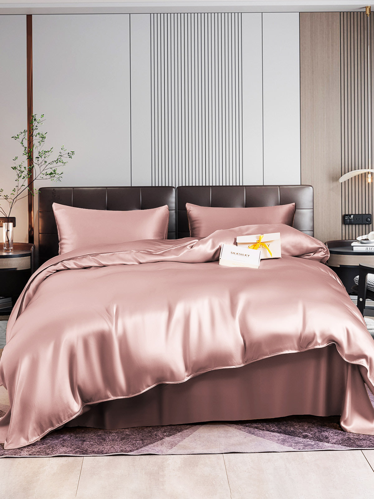 [Vaalean Mauve] SilkSilky-FI 22Momme Bedding Set 002