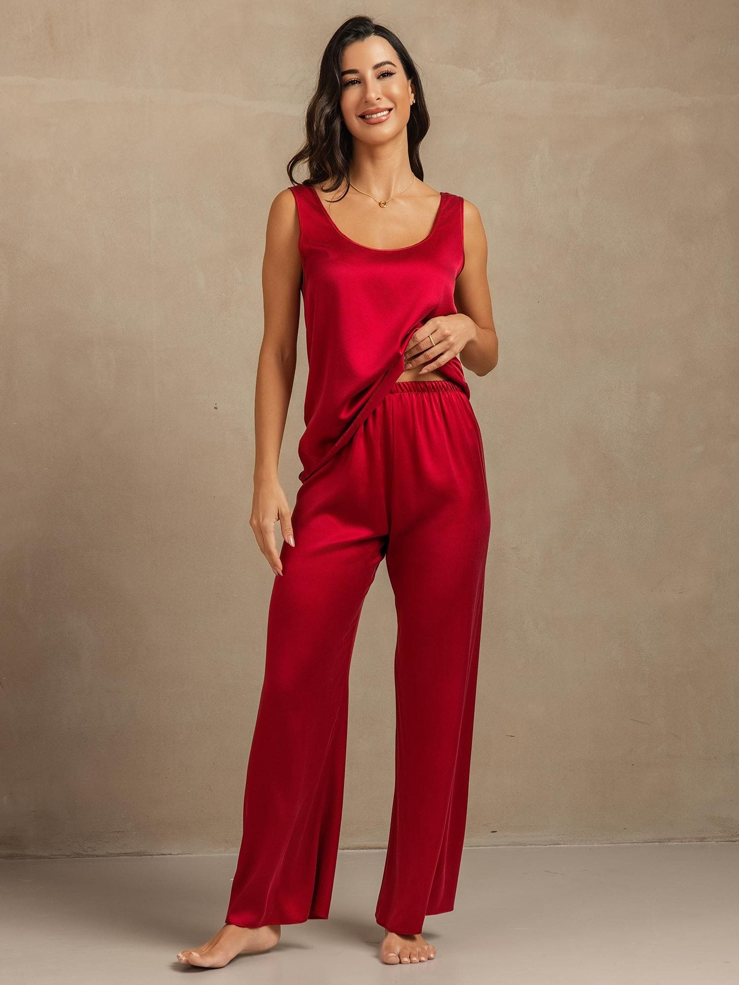 [Viini] SilkSilky-FI 19Momme Womens Pajamas 004,