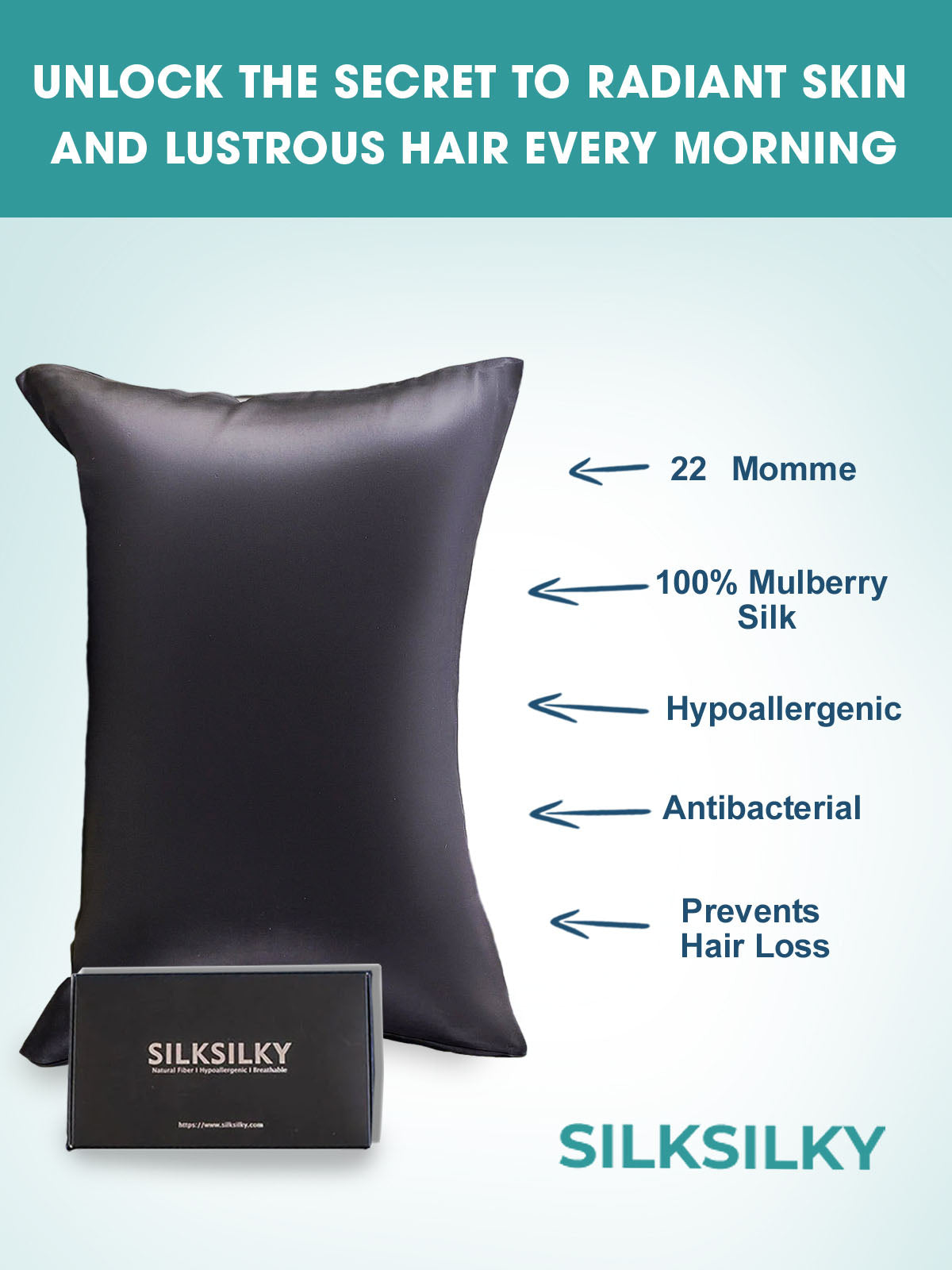 [Musta] SilkSilky-FI 22Momme Pillowcase 002