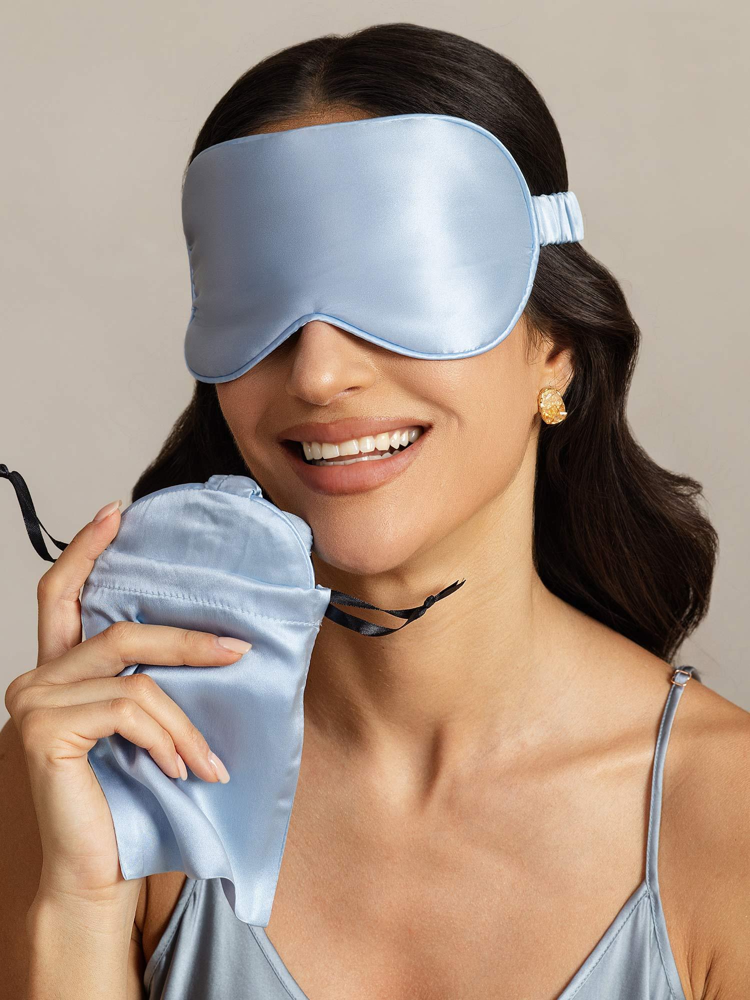 [Vaaleansininen] SilkSilky-FI Eye Mask 001