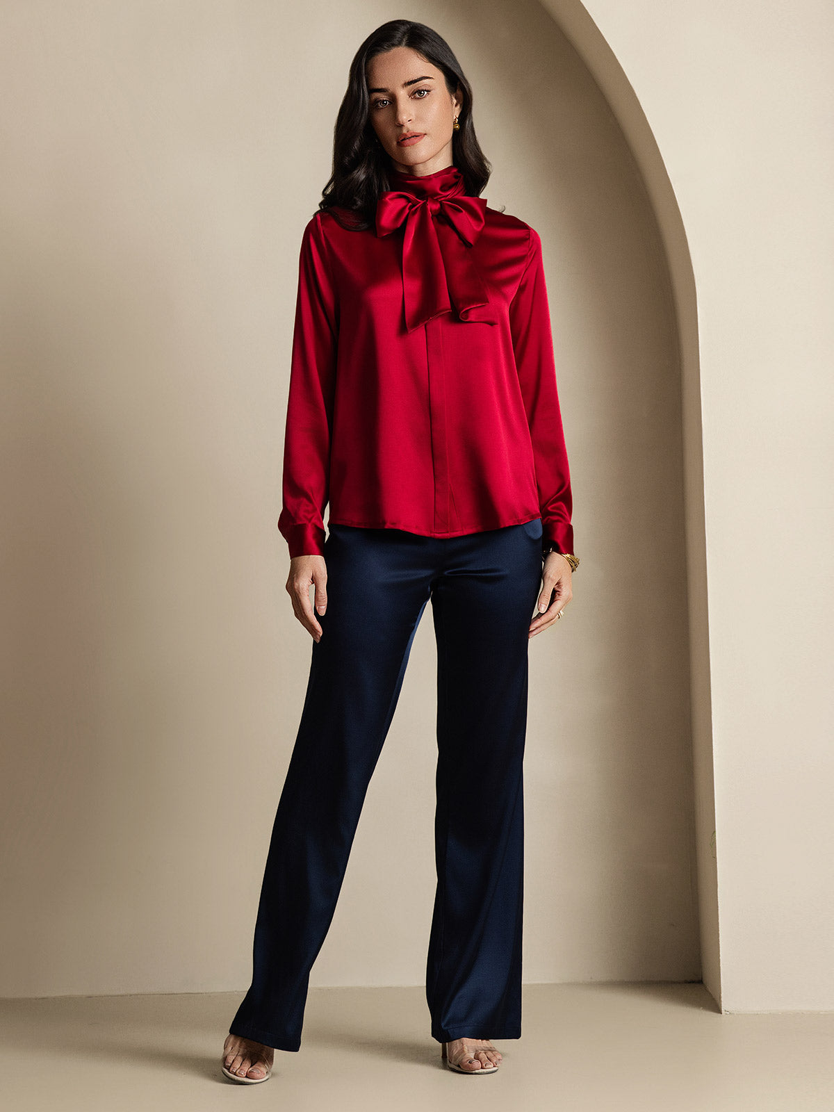 [Viini] SilkSilky-FI 19Momme Womens Shirt 007