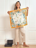 SilkSilky FI Pure Silk Scarf Oranssi 001