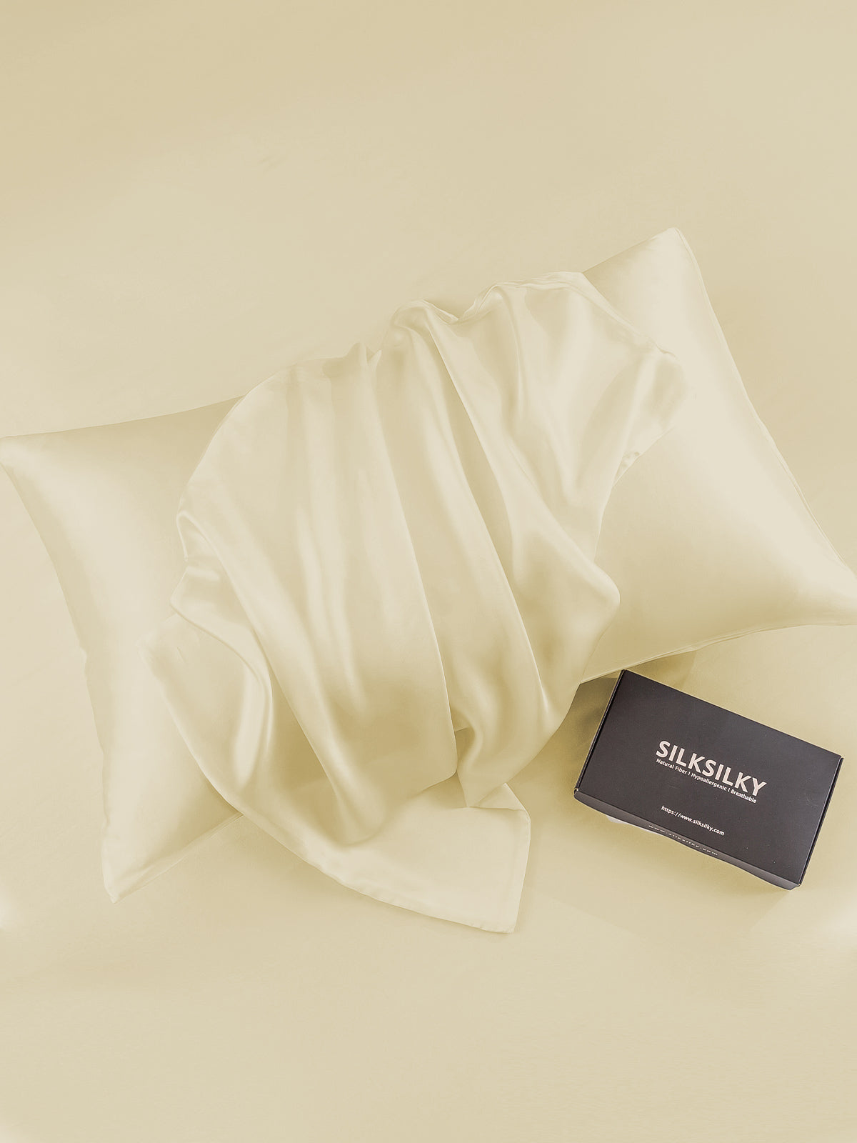 SilkSilky FI 30Momme Pure Silk Pillowcase Norsunluu 004