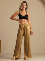 [Tan] SilkSilky-FI 19Momme Women's Sleep Pants 007