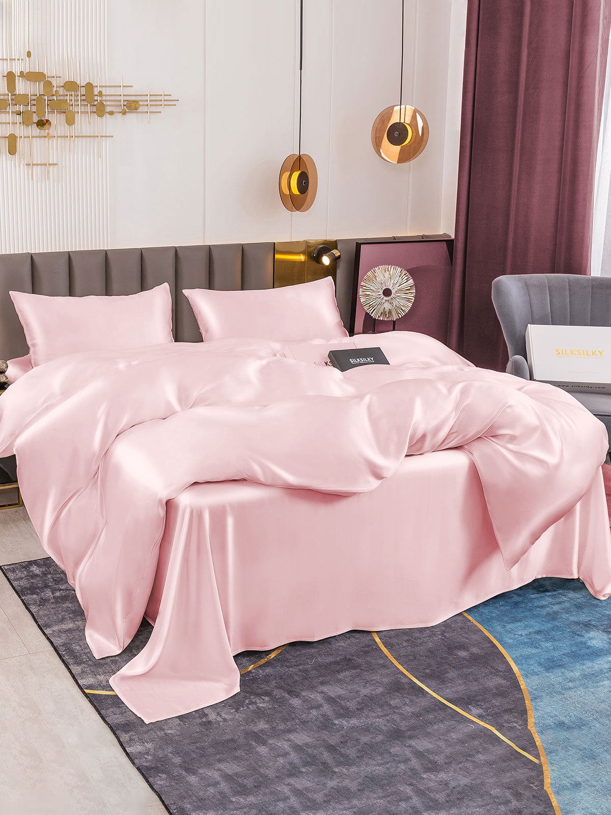 [Pinkki] SilkSilky-FI 19Momme Bedding Set 005