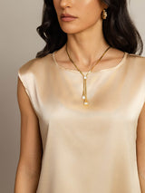 [Samppanja] SilkSilky-FI Cap Sleeve Round Neck Naisten T-paita 005