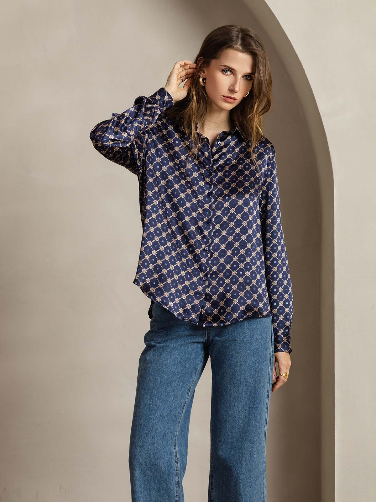 [Laivasto Ketju] SilkSilky-FI Womens Shirt 005