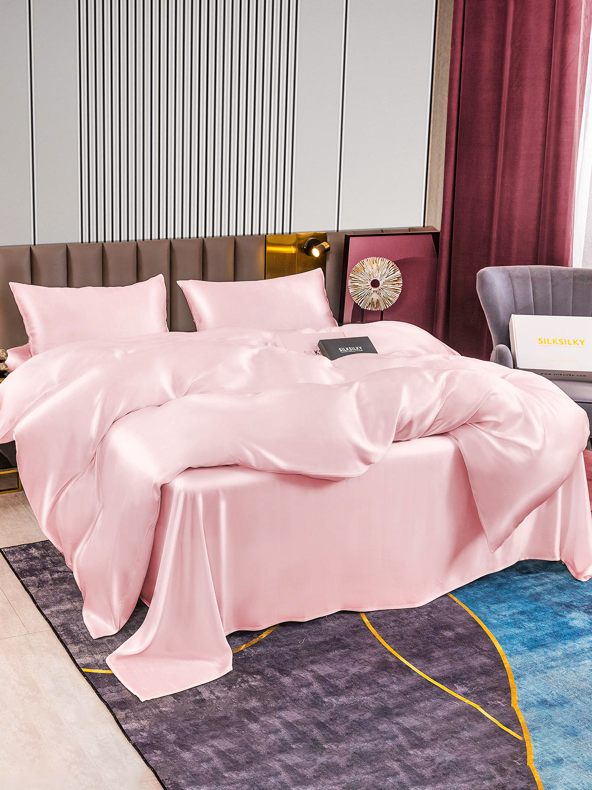[Pinkki] SilkSilky-FI 22Momme Bedding Set 004