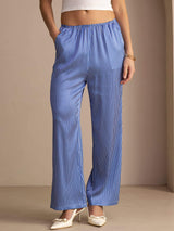 [Sininen Liituraita] SilkSilky-FI Womens Pants 001