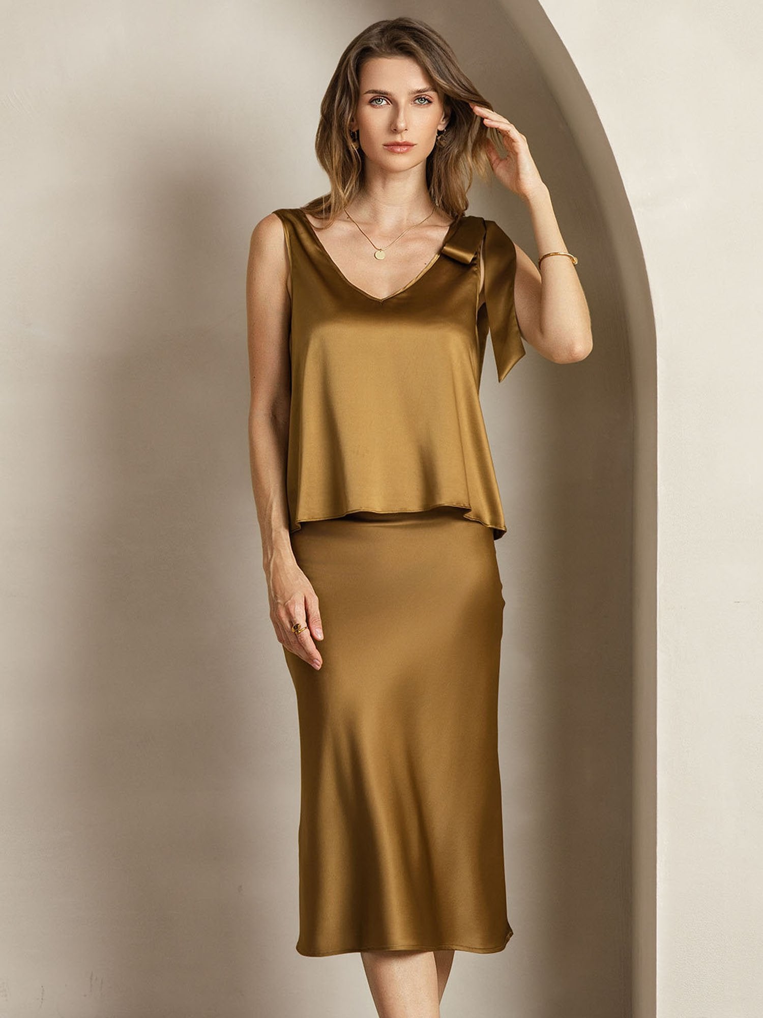 [Pronssi] SilkSilky-FI 19Momme Womens Outfit Sets 004