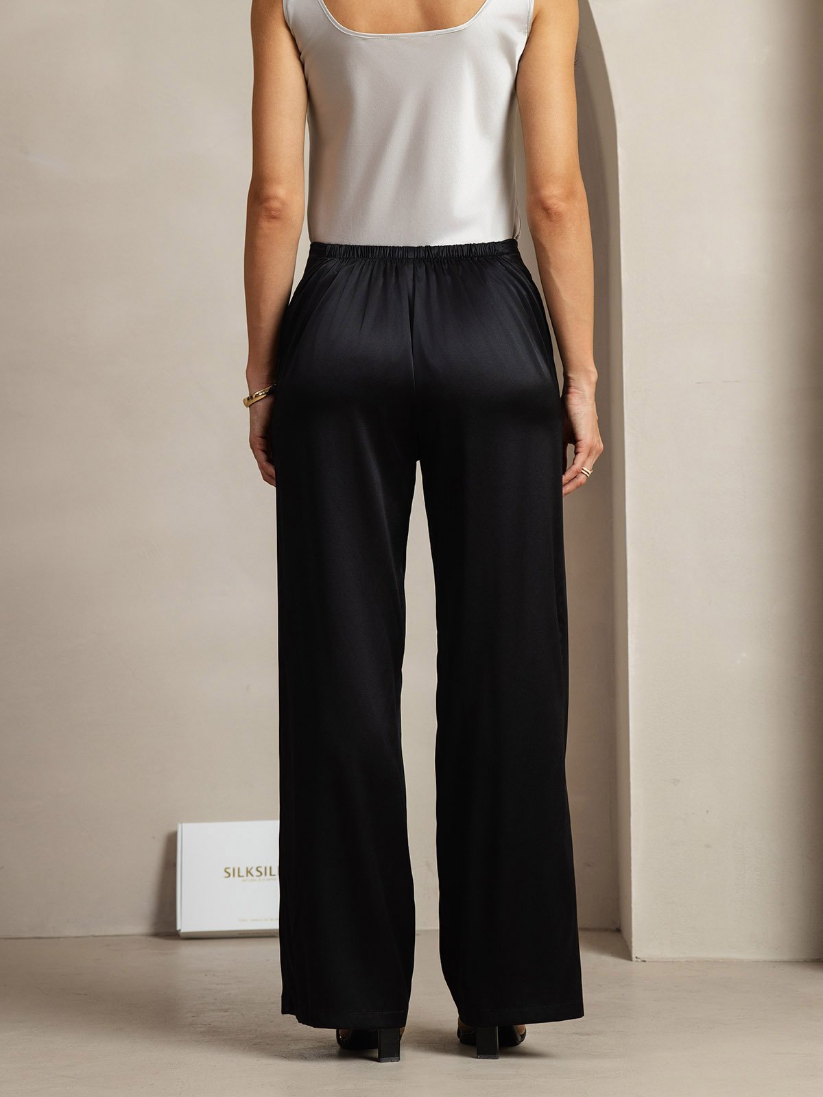 [Musta] SilkSilky-FI 19Momme Womens Pants 004