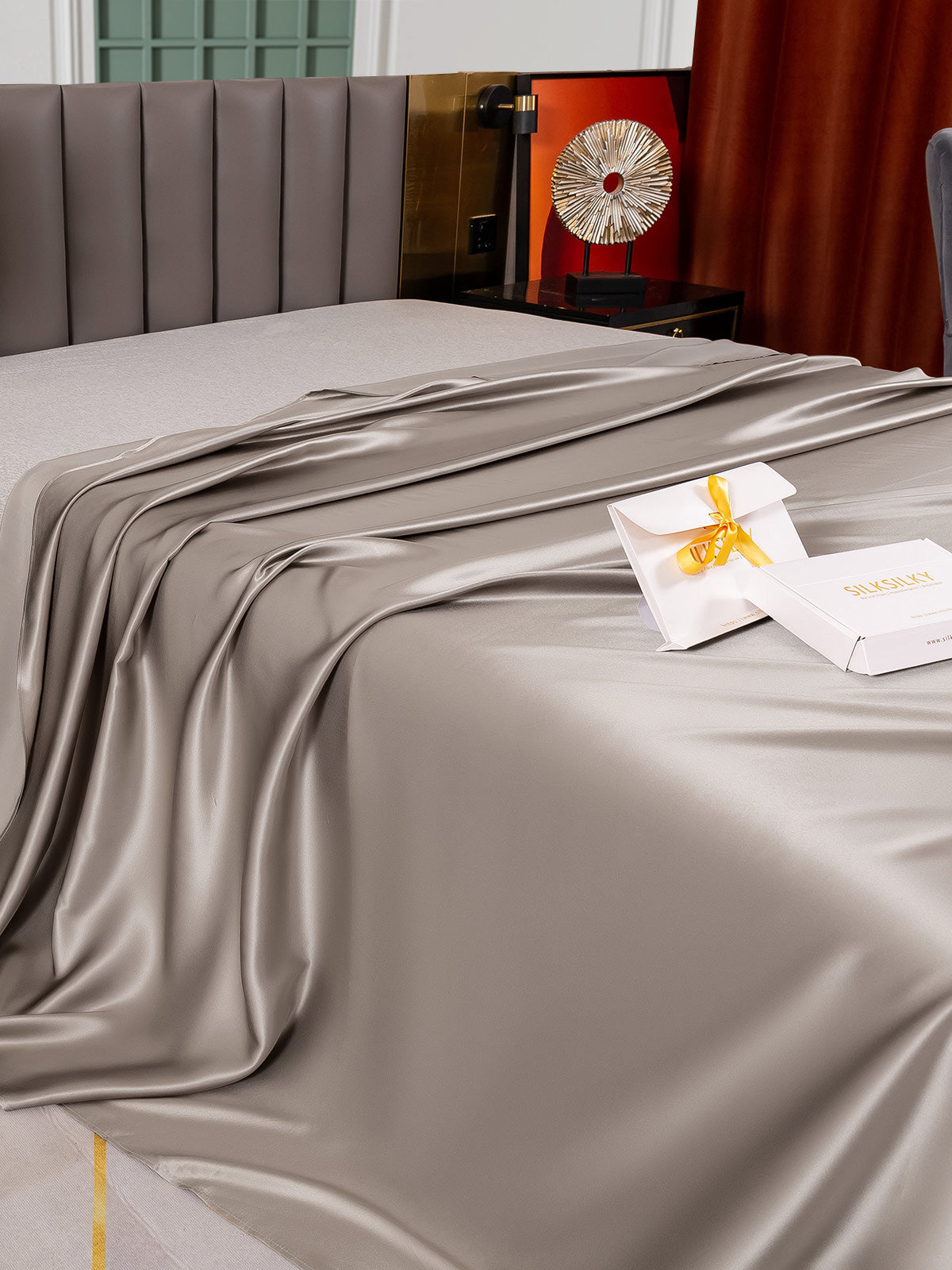 [Harmaa] SilkSilky-FI 25Momme Sheet 004