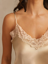 [Samppanja] SilkSilky-FI Spagettihihna V Neck Camisole Setti 005