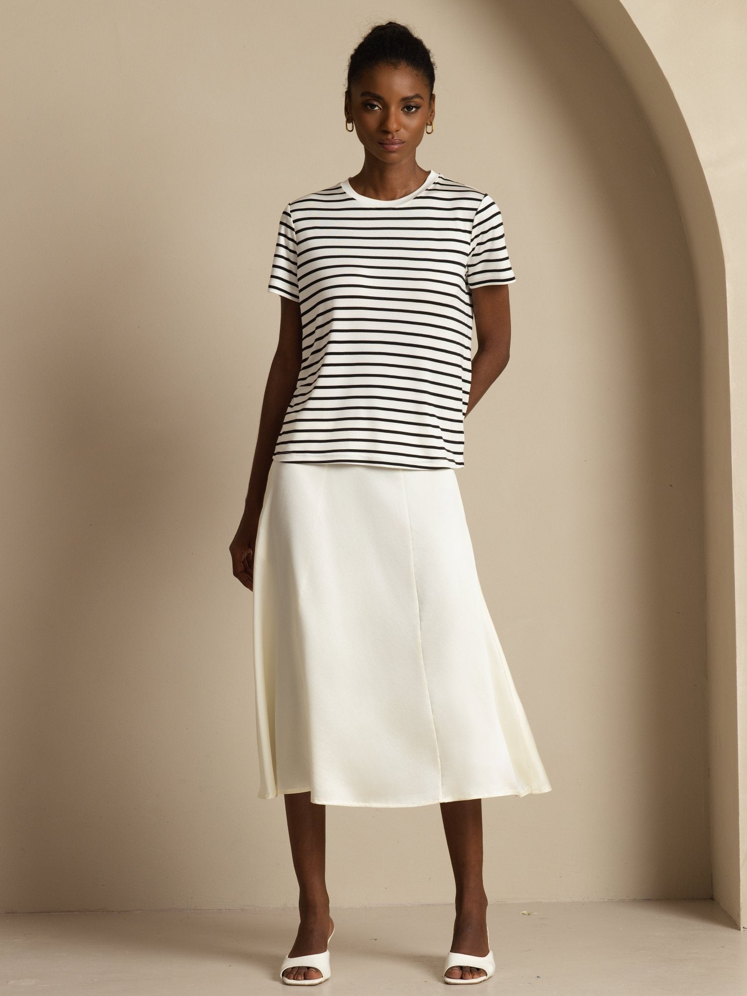 [Norsunluu] SilkSilky-FI 19Momme Silkki Skirt 006