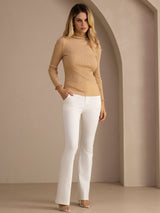 [Kuukivi] SilkSilky-FI Long Sleeve Turtle Neck Naisten T-paita 007