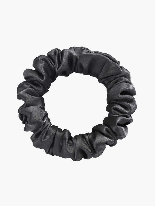 SilkSilky FI 19Momme Pure Silk Scrunchie Musta 004