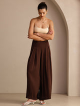 [Kahvi] SilkSilky-FI Womens Pants 007