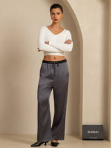 [Tumman Harmaa] SilkSilky-FI Womens Pants 006