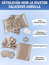 [Khaki] SilkSilky-FI 19Momme Pillowcase Set 002