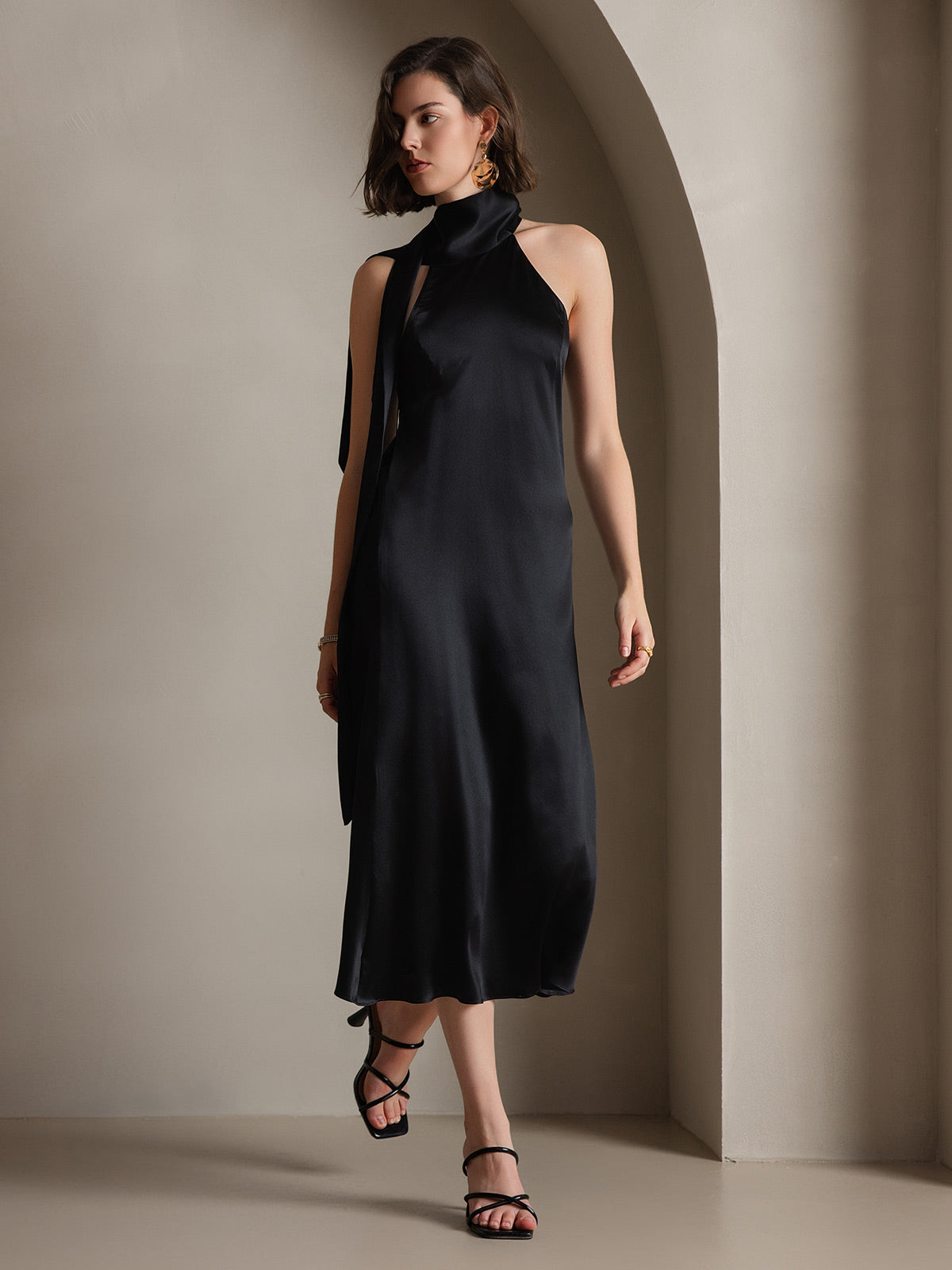 [Musta] SilkSilky-FI 19Momme Dress 007