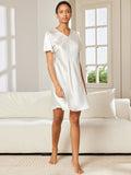 SilkSilky FI Nightgown Valkoinen 004