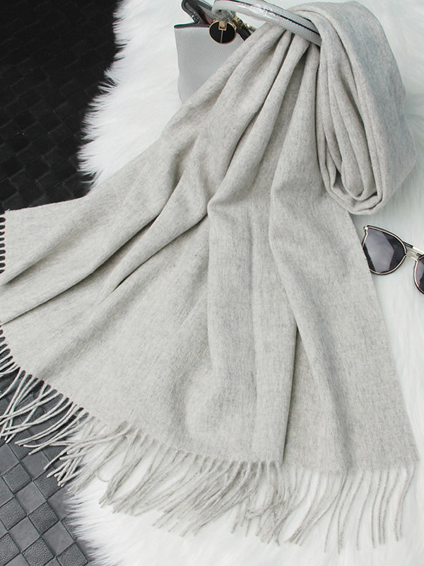 [Vaalean Harmaa] SilkSilky-FI Scarf 006