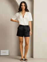 [Musta] SilkSilky-FI 19Momme Womens Shorts 004,