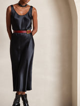 [Musta] SilkSilky-FI Sleeveless Mekko 007
