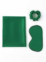 [Tummanvihreä] SilkSilky-FI 19Momme Pure Silk Pillowcase Set 003