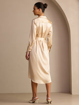 [Samppanja] SilkSilky-FI Long Sleeve Lapel Collar Mekko 002