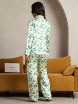 [Vihreä Kukka] SilkSilky-FI Womens Pajamas 003,