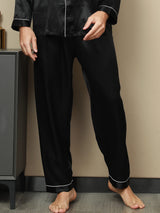 [Musta] SilkSilky-FI Mens Sleep Bottoms 003,