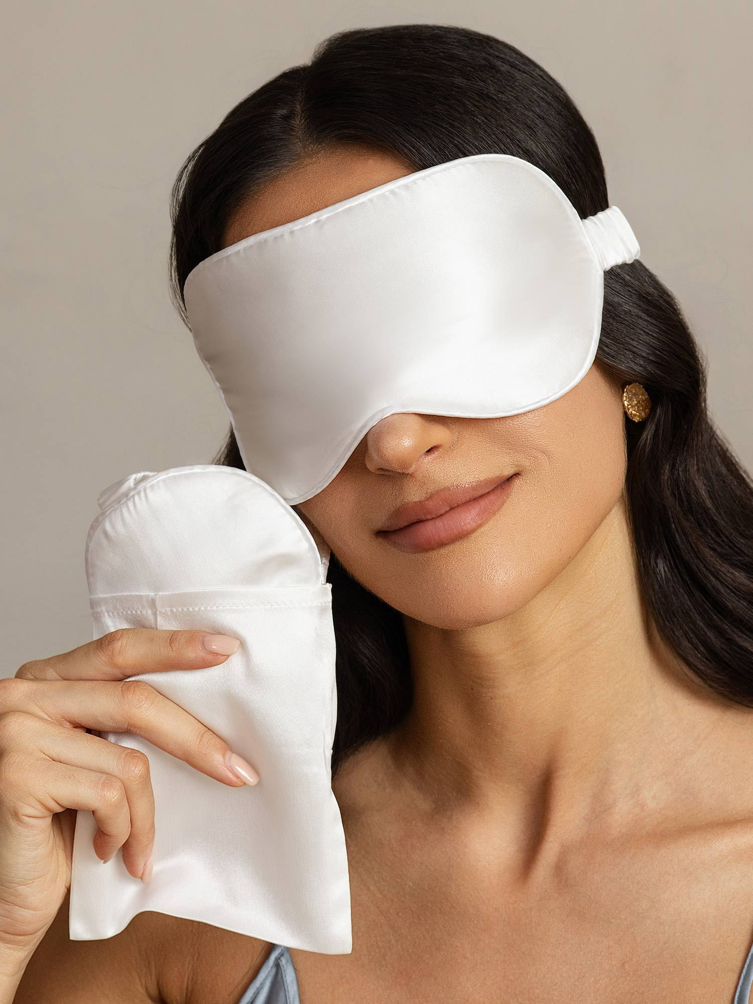 [Valkoinen] SilkSilky-FI Eye Mask 003