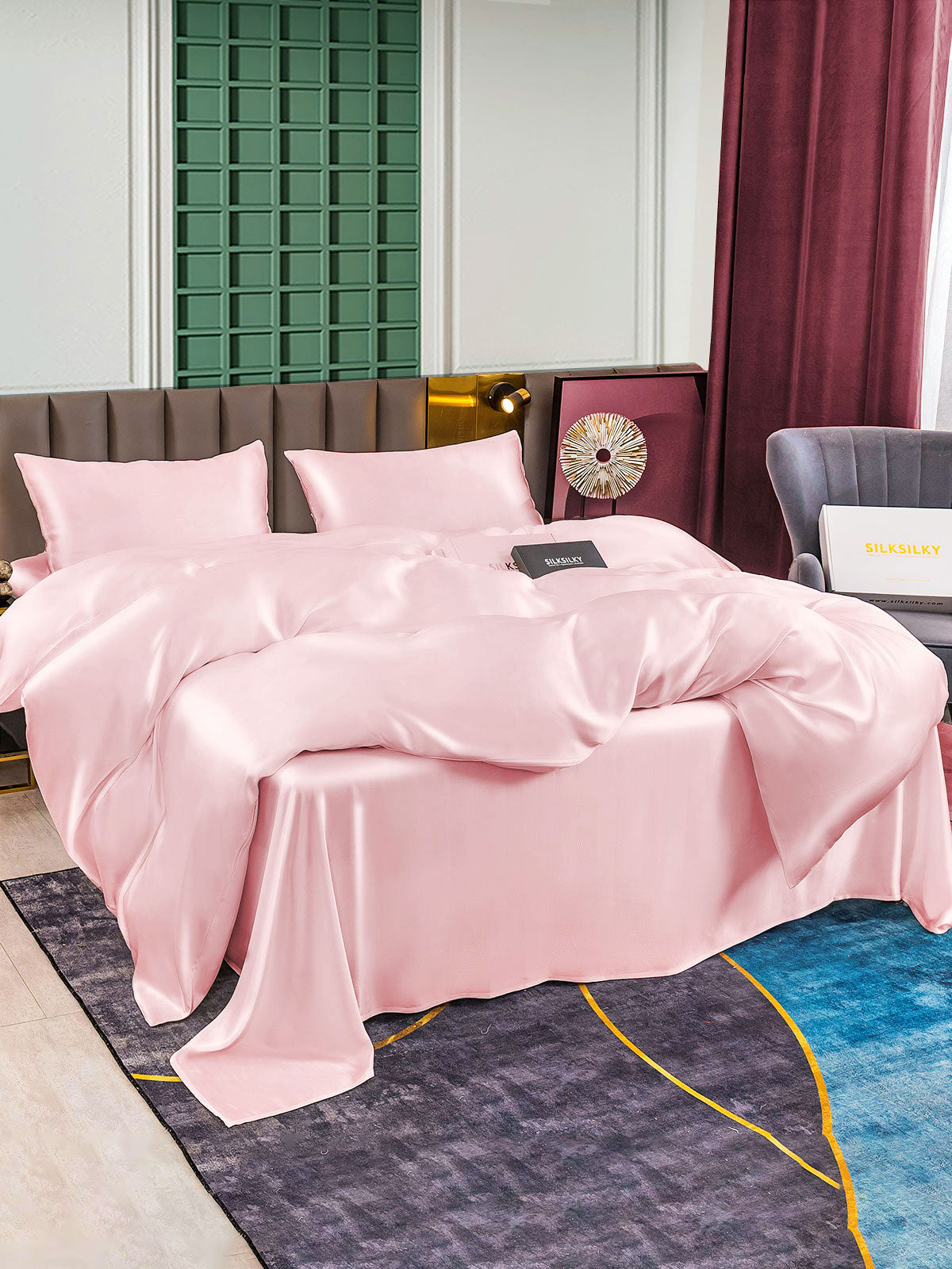 [Pinkki] SilkSilky-FI 25Momme Bedding Set 003