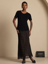 [Musta] SilkSilky-FI Skirt 005