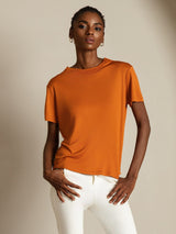 [Oranssi] SilkSilky-FI Short Sleeve Naisten T-paita 005