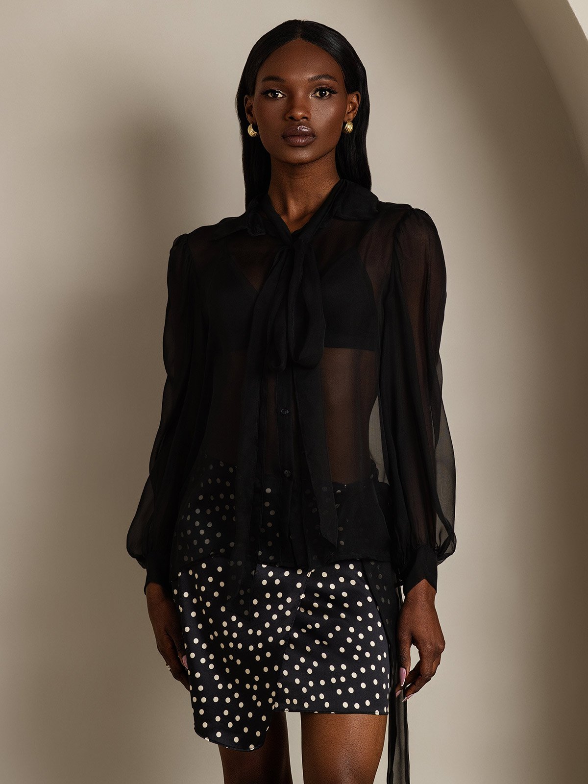 SilkSilky-FI Womens Shirt Musta 005