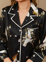 [Musta] SilkSilky-FI Womens Pajamas 007