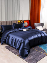 [Tummansininen] SilkSilky-FI 22Momme Bedding Set 002,