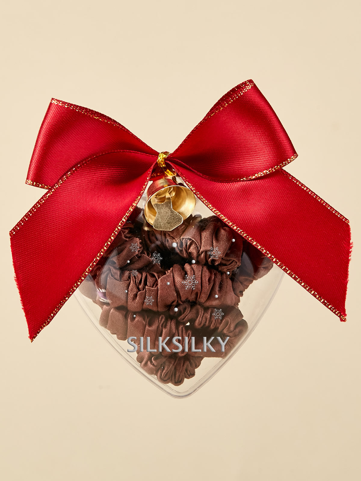 SilkSilky-FI Scrunchie Kahvi 001