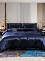 [Tummansininen] SilkSilky-FI 22Momme Bedding Set 001,