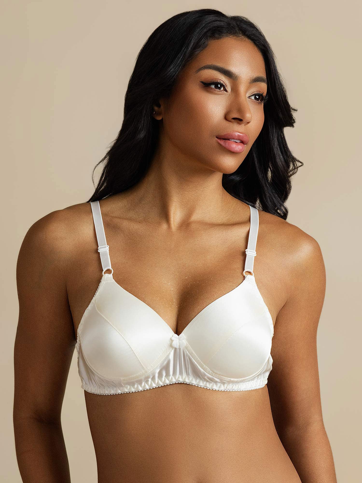 [Valkoinen] SilkSilky-FI Bra 007,