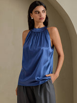 [Aito Petrooli] SilkSilky-FI Sleeveless Halterneck Naisten T-paita 003