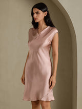 [Toscana] SilkSilky-FI Cap Sleeve V Neck Yöpaita 006