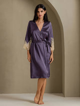 [Purppuranharmaa] SilkSilky-FI 3/4 Sleeve Naisten Aamutakki 001