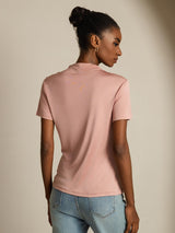 [Pinkki] SilkSilky-FI Short Sleeve Naisten T-paita 002